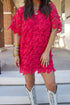lulu-short-sleeve-mini-caftan-chili Sophia's StyleApparel & Accessories > Clothing > Dresses > Short Dresses-1